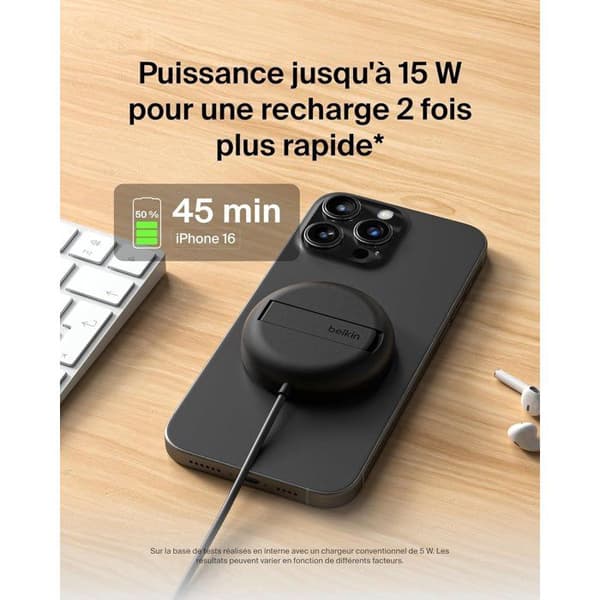Latausalusta - BELKIN - USB-C - 15W - Musta