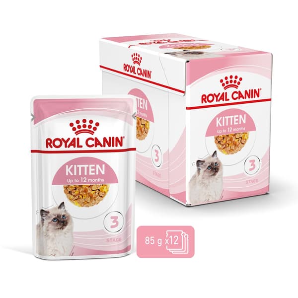 Royal Canin FHN Kitten Instinctive i gelé - vådfoder til killinger - 12x85g