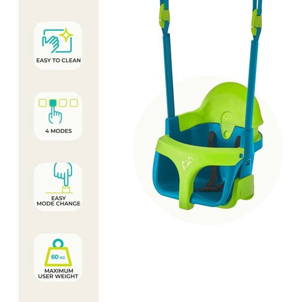 4-i-1-barnstol - TP TOYS - QUADPOD - Blå