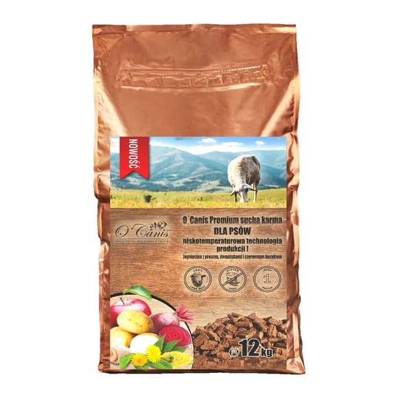 O'CANIS Premium Lamm med hirs, potatis och rödbeta - torrfoder för hundar - 12 kg