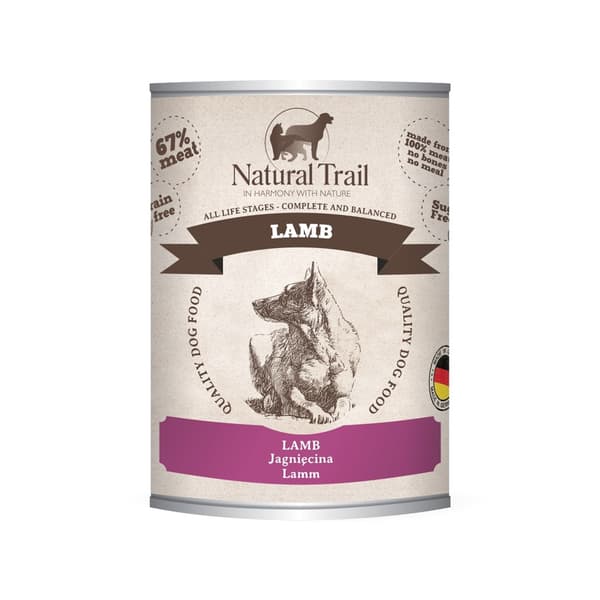 NATURAL TRAIL Lam - vådfoder til hunde - 800 g