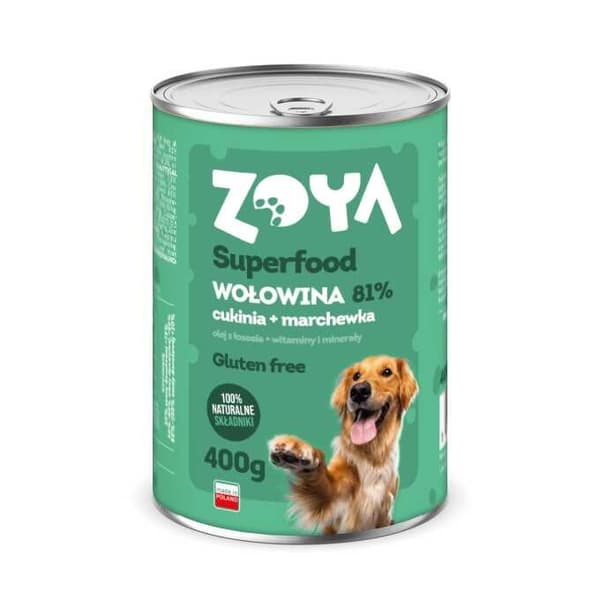 ZOYA Superfood Oksekød - vådfoder til hunde - 400 g