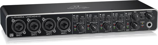 Behringer UMC404HD inspelningsljudgränssnitt