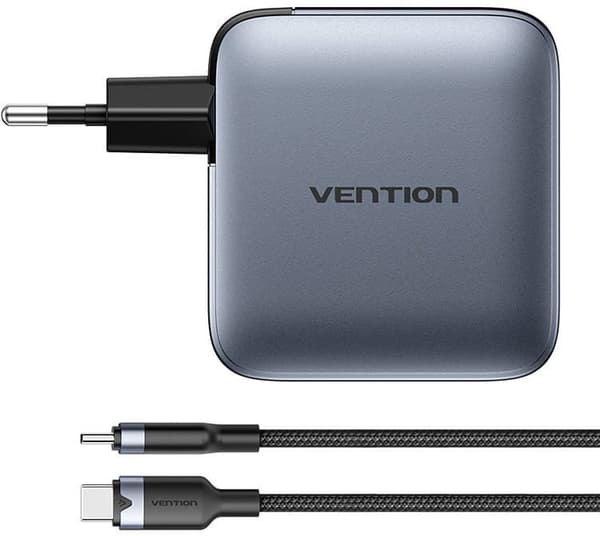 Vention 100W laturi 1xUSB-A 3xUSB-C + kaapeli