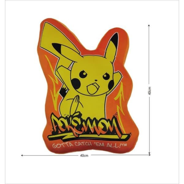 Premium 3D Velboa Kudde - POKEMON - Pikachu - 40 cm