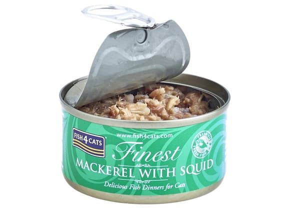FISH4CATS Makrel med blæksprutte - vådfoder til katte - 70 g