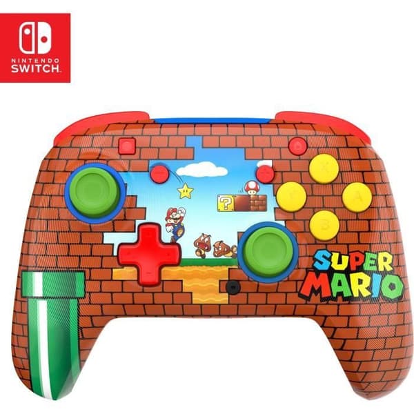 Peliohjain - Nintendo Switch - Rematch Mario Bricks - Langaton - Punainen - Turtle Beach