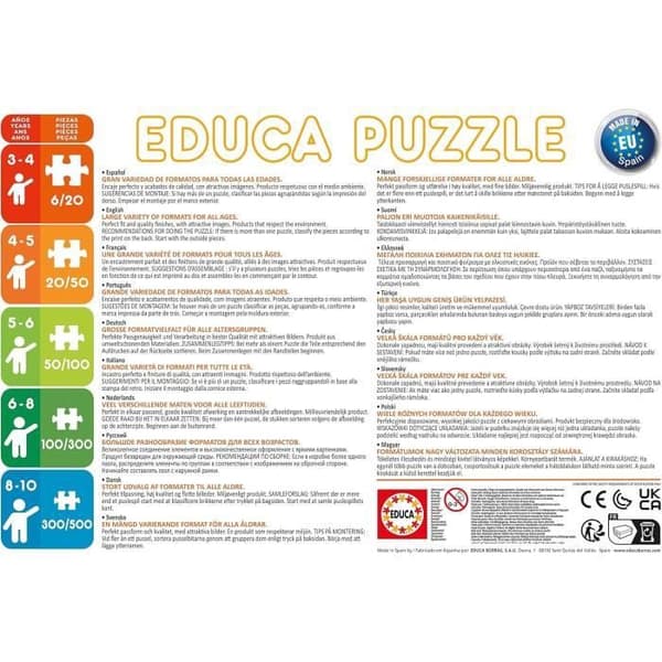 4 progressiivista pulmaa - EDUCA - Multi 4 Monster High 50-80-100-150