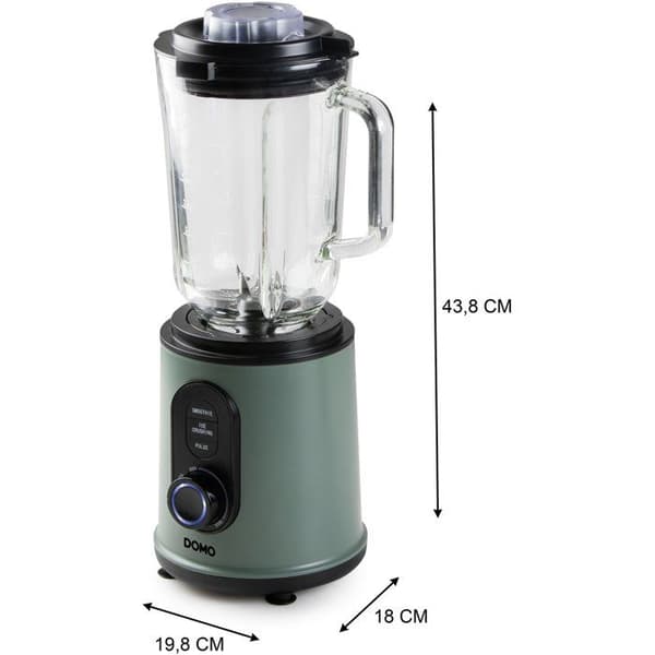 2-i-1 blender - DOMO - DO734BL - 800 W - Grøn