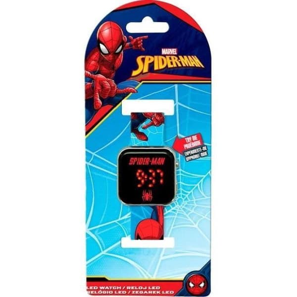 Spider-Man LED-klocka - BARNKORT - SPD4987