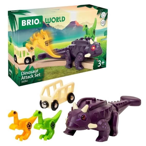 BRIO Dinosaurusten hyökkäyssetti