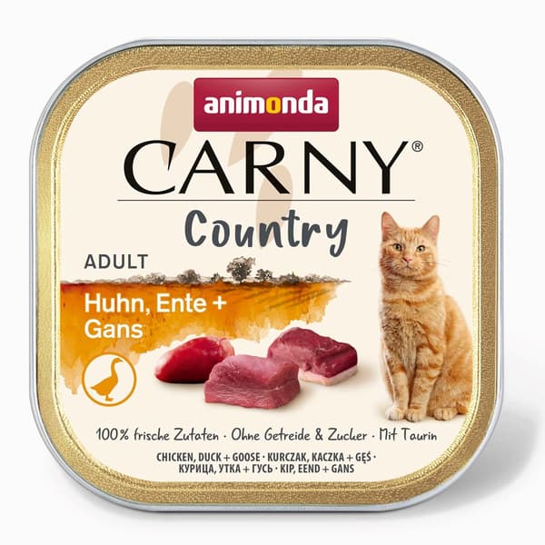 ANIMONDA Carny Country Kylling, And + Gås - vådfoder til katte - 100 g