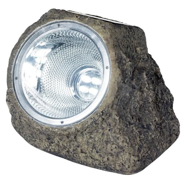 GALIX Solcellslampa i polyresin: Sten