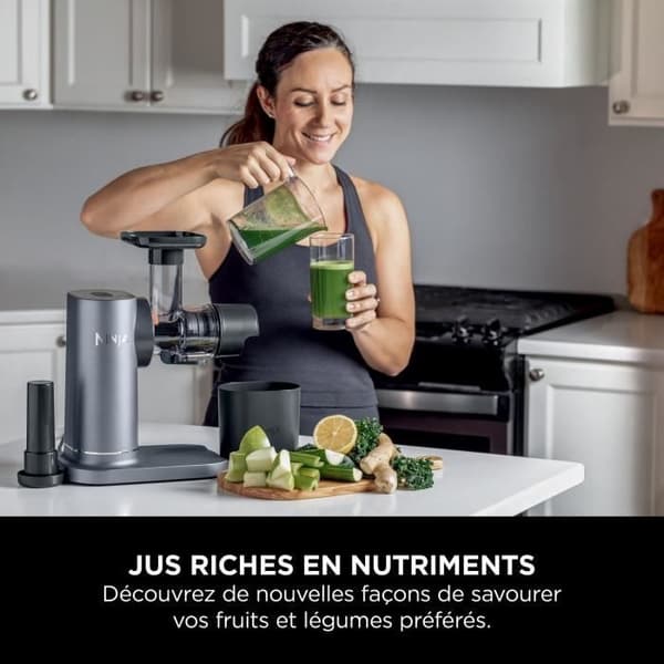 Juicer - Ninja - JC151EU - 150W - 0,887L - Grå-Svart