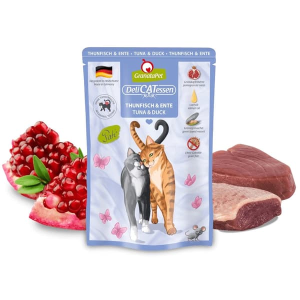GRANATAPET DeliCATessen Tonfisk och anka - våtfoder för katter - 85 g