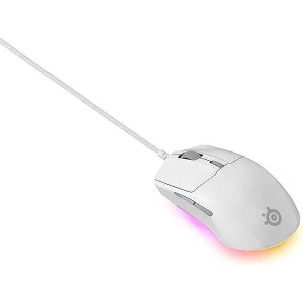 Trådbunden spelmus - STEELSERIES - Rival 3 Gen 2 - Vit