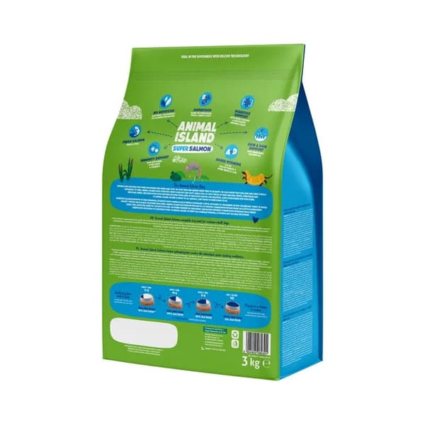 ANIMAL ISLAND Super laks - tørfoder til hunde - 3 kg