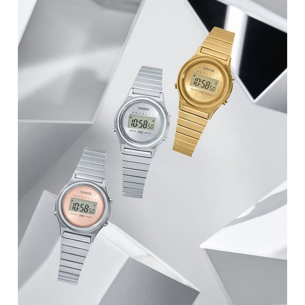 Klocka - CASIO - LA700WE - Unisex - Vit - Kvarts - Digital