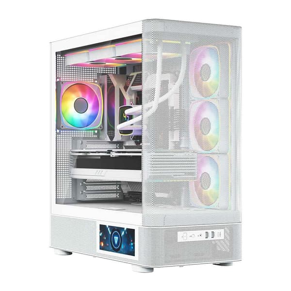 MODECOM Volcano Volcano AQ400 ARGB Midi Hvid