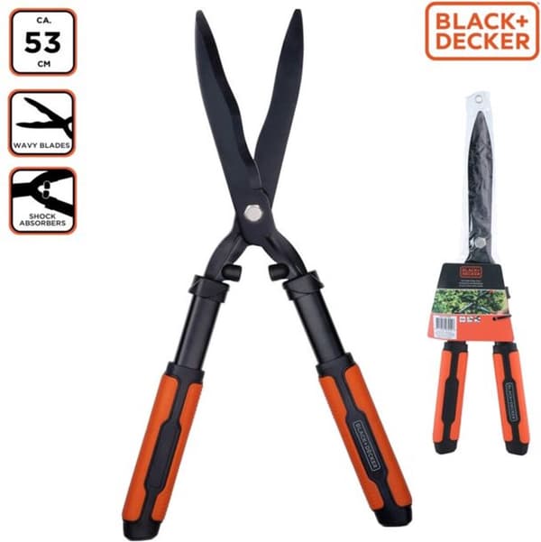 Black&Decker hækkeklipper med bølget blad 53 cm