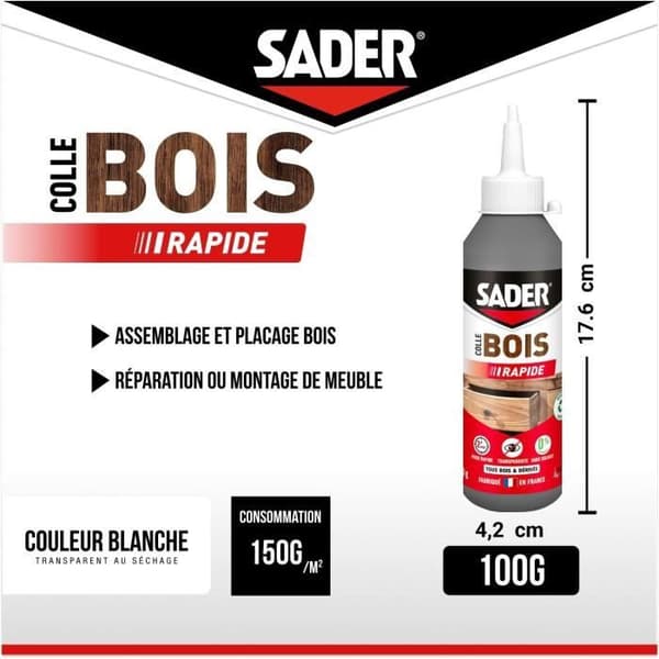 SADER Trælim Quick Shot - 250g flaske