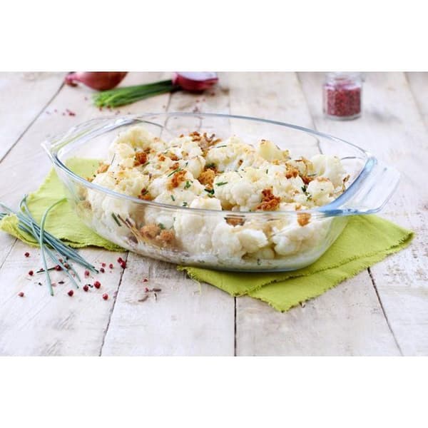 Ovalt bagefad - PYREX - Lad os dele - 39 x 27 cm - Glas
