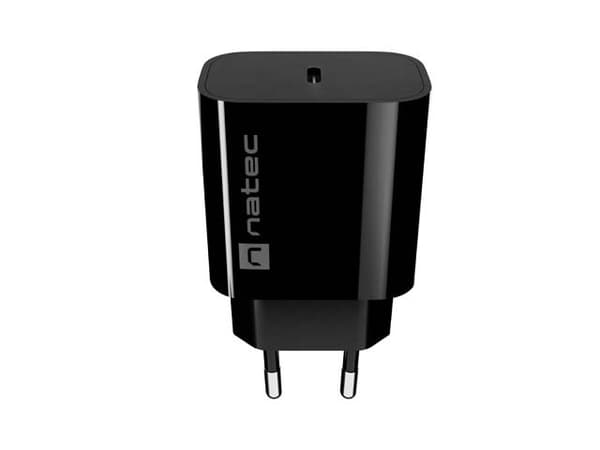VÆGOPLADDER NATEC RIBERA 1X USB-C 20W SORT