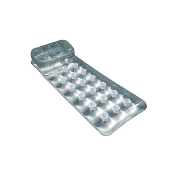 Oppustelig måtte - Intex - Float - 90620 - Grå - Sølv - Unisex