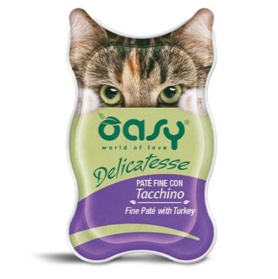 OASY Delicatesse Fine paté med kalkon - våtfoder för katter - 85 g