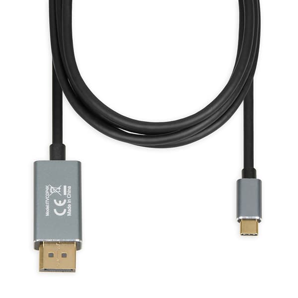 iBox ITVCDP4K videokabeladapter 1,8 m USB Typ-C DisplayPort Svart