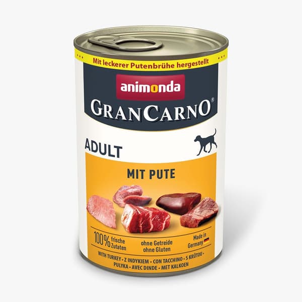 ANIMONDA GranCarno Adult Kalkun - vådfoder til hunde - 400 g