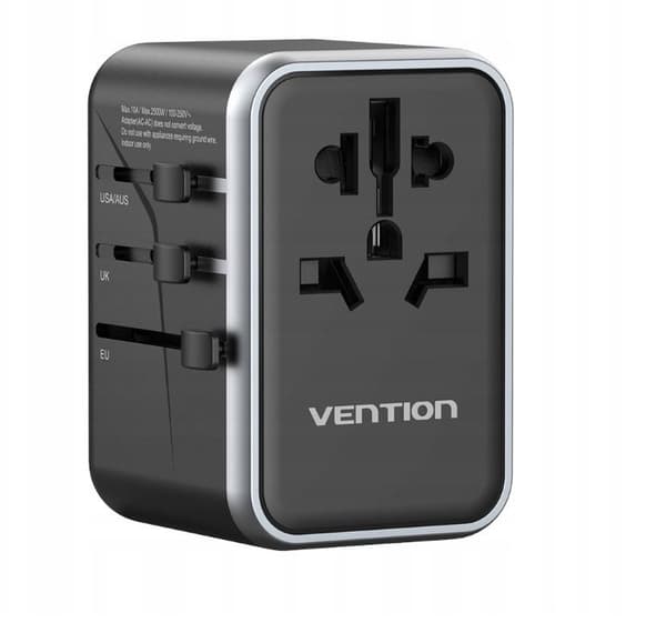 Vention 65W GaN rejseadapter og oplader 2x USB-A 2x USB-C