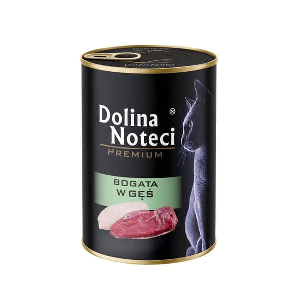 DOLINA NOTECI Premium Rik på gås - våtfoder för katter - 400 g
