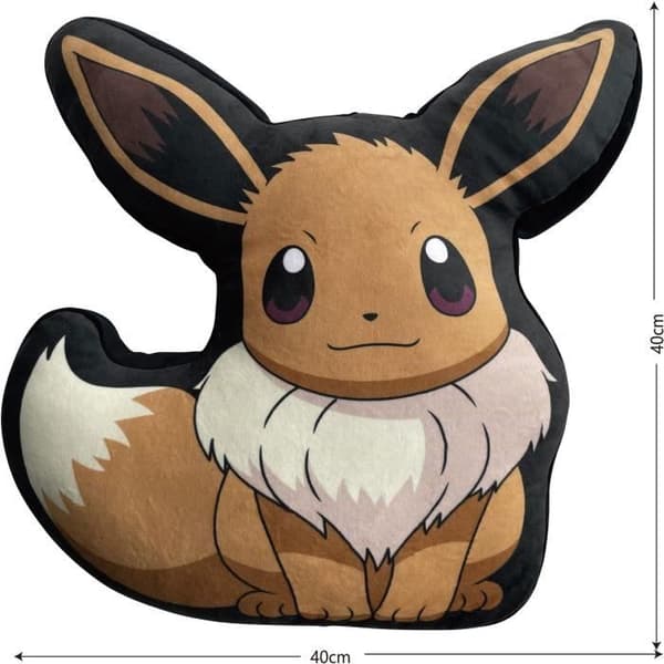 Premium 3D-kudde - POKEMON - Eevee - Mikrofiber - 40 cm