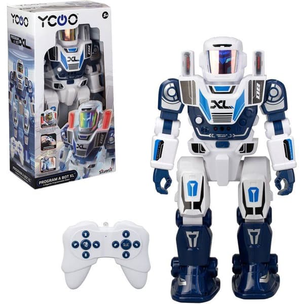 Radiostyret robot - SILVERLIT - Program A Bot XL - 40 cm - 48 programmerbare handlinger - Intuitiv fjernbetjening