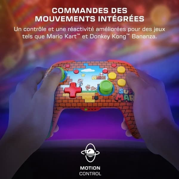 Peliohjain - Nintendo Switch - Rematch Mario Bricks - Langaton - Punainen - Turtle Beach