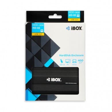 iBox HD-02 HDD-kabinet Sort 2,5"