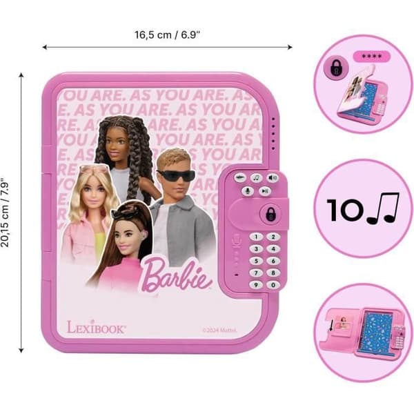 Barbie Elektronisk Dagbok med Kassaskåp