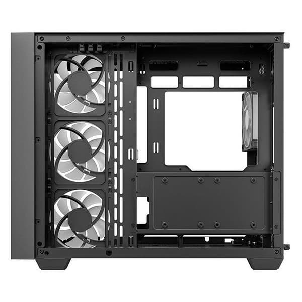 PC-kabinet - DEEPCOOL - CG530U 4F - Miditower - Micro-ATX formfaktor - Inkluderer 4 ARGB-blæsere - Sort