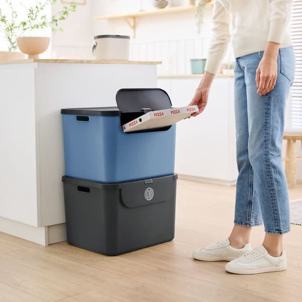Rotho Albula avfallsseparator 55L blå/antracit