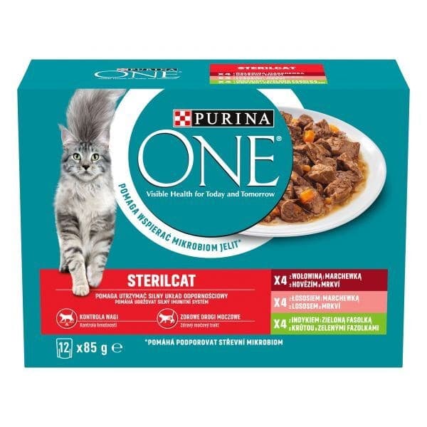 PURINA One Sterilcat blandade smaker - våtfoder för katter - 12 x 85 g
