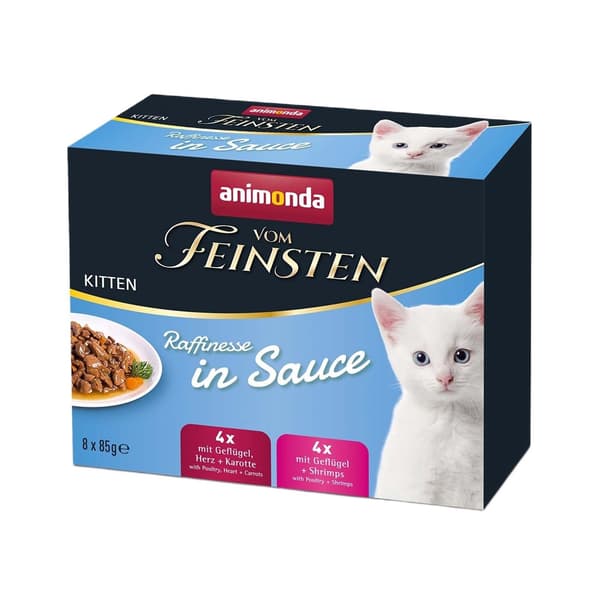 ANIMONDA Vom Feinsten Killing Raffinesse i sauce - våd kattefoder - 8x85g