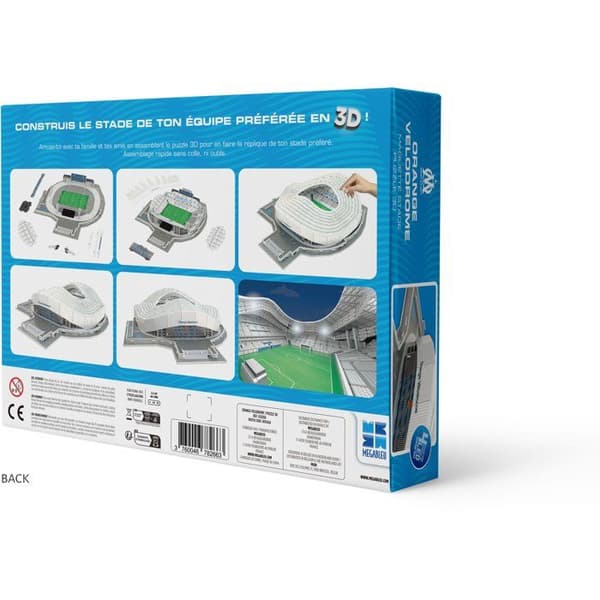 MEGABLEU - 678266 - 3D OM-STADIUMPUSSEL MED LED