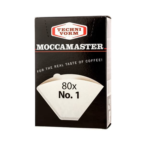 MOCCAMASTER Papirkaffefiltre nr. 1 engangs 80 stk.