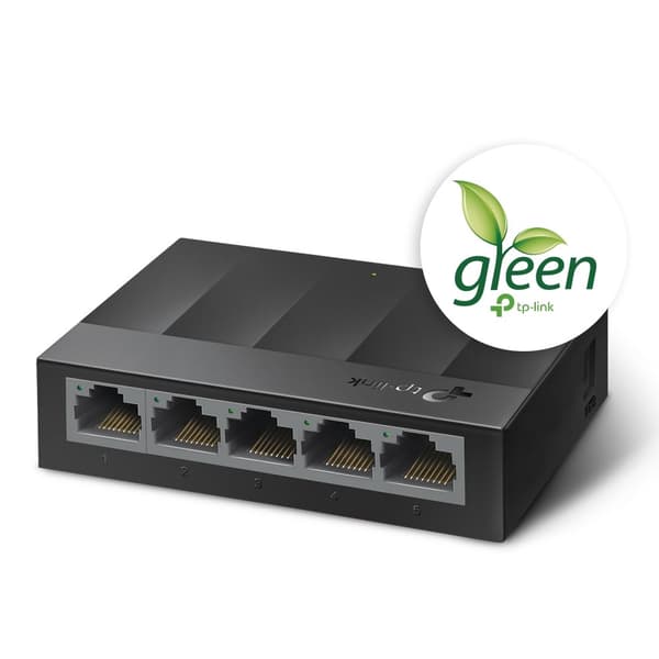 TP-Link 5-ports 10/100/1000 Mbps desktop netværksswitch