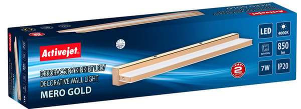 Activejet AJE-MERO GOLD LED-vägglampa