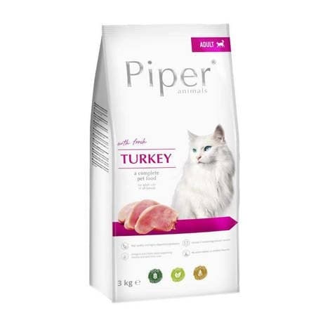 DOLINA NOTECI Piper Animals med kalkun - Tørfoder til katte - 3 kg