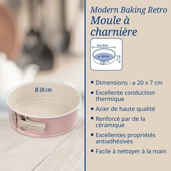 Set med 2 springformar - DR. OETKER - Retro - 18 och 20 cm