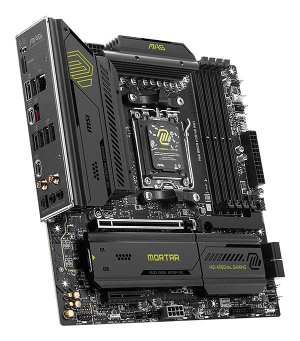 MSI MAG B850M MORTAR WIFI moderkort AMD B850 Socket AM5 micro ATX