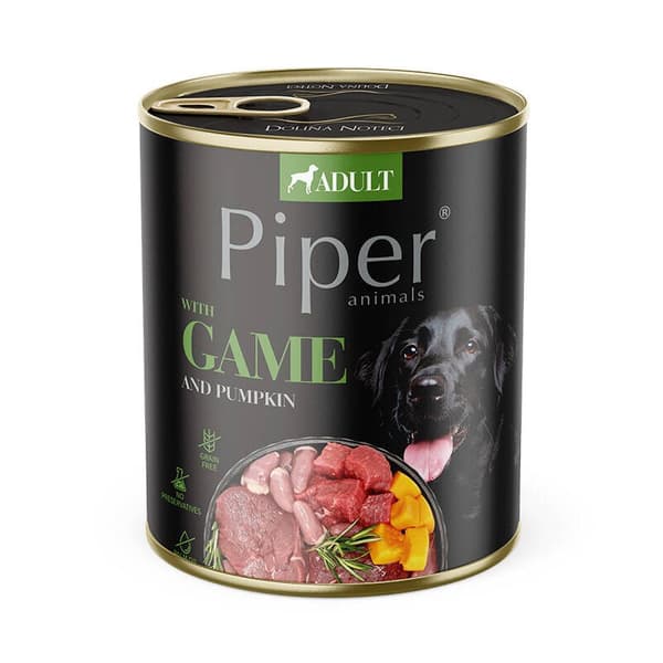 Dolina Noteci Piper med vildt og græskar - Vådfoder til hunde 800 g